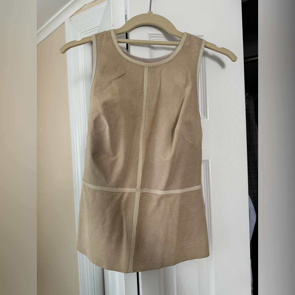 Bailey 44 Beige Sleeveless Tank Top
